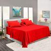 5 Pcs Split Bed Sheet Set + Duvet Cover with Zipper Closure & Corner Ties 100% Combed Cotton 600 TC Split King Size Sheet Set For Adjustable Bed All Around Fitted Upto 14" DP(6 PC | Cherry Red) view 2