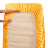 5 Pcs Split Bed Sheet Set + Duvet Cover with Zipper Closure & Corner Ties 100% Combed Cotton 600 TC Split Cal-King Size Sheet Set For Adjustable Bed All Around Fitted Upto 14" DP(6 PC | Yellow) view 3