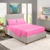 5 Pcs Split Bed Sheet Set + Duvet Cover with Zipper Closure & Corner Ties 100% Combed Cotton 600 TC Split Cal-King Size Sheet Set For Adjustable Bed All Around Fitted Upto 15" DP(6 PC | Light Pink) view 1