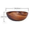 1pc Practical Wooden Cutlery Household Basin Fruit Bowl Salad Bowl Wooden Tableware Household And Basins Fruit Bowls (20X7.5CM) view 2