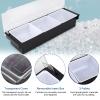 3 Compartment Garnish Tray with Lid, Plastic Bar Fruit Caddy Veggie Condiment Container Ice Chilled Serving Tray for Bartenders, Serving Taco, Ice Cream, Salad Bar Topping Organizer view 4