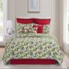 C&F Home Tyson Pines Botanical Reversible Green Watercolor Full/Queen Quilt Set Machine Washable Cotton Quilt Set Full/Queen 3 Piece Set Green view 2
