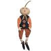 C&F Home Halloween Armand Pumpkin Harvest Large Folk Art Doll Collectible Joe Spencer Gathered Traditions Home Decor Figures Figurines 10" x 8" x 45" Orange view 1
