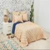 C&F Home Carver Ochre Embroidered Diamond Print Reversible Premium Cotton Queen Quilt Queen Yellow view 1