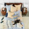 C&F Home Carver Ochre Embroidered Diamond Print Reversible Premium Cotton Queen Quilt Queen Yellow view 4