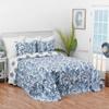 C&F Home Blue Coast Shells Twin Bed 2 Piece Cotton Quilt Set Indigo Blue & White Summer Beach Ocean Coastal Nautical Reversible Machine Washable Lightweight Bedspread Bedding Coverlet Twin 2 Piece Set view 3
