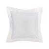 C&F Home Frost Flange Decor Decoration Throw Pillow 18" x 18" for Sofa Couch Or Bed 18" x 18" White view 1