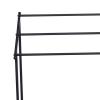 C&F Home Iron 3-Rung Blanket & Quilt Storage Organizer Rack 30" x 36" All Seasons Spring Fall Winter Home Living Room Bedroom Fireplace Sturdy Decor Decoration 30 x36 inches Black view 2