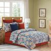 C&F Home Marla Paisley Stripes Damask Full/Queen Quilt Set Machine Washable Reversible Cotton Quilt Set Full/Queen 3 Piece Set Blue view 1
