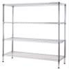 Regal Altair 21" Deep x 48" Wide x 54" High 4 Tier Chrome Wire Shelving Kit | NSF Commercial Storage Rack Unit view 1