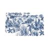 C&F Home Reef Shores Cotton Quilted Table Runner 14" x 51" Blue and White Seaside Pattern Reversible Coastal Nautical Beach Themed Cotton Machine Washable 14" x 51" Blue view 1