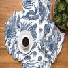 C&F Home Reef Shores Cotton Quilted Table Runner 14" x 51" Blue and White Seaside Pattern Reversible Coastal Nautical Beach Themed Cotton Machine Washable 14" x 51" Blue view 4