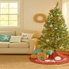 C&F Home Seaside Red Checkered Plaid 100% Cotton Christmas Tree Skirt 54" Xmas Festive Winter Holidays Coastal Nautical Home Living Room Faux Real Pine Tree Machine Wash Decor Decoration 54" Red view 3