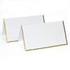 Radiant White Gold Edge Deckle Place Card - LCI Smooth 100C, 25 Pack view 1