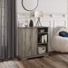 Kings Brand Furniture - Sideboard Accent Storage Cabinet with 3 Shelves and 1 Cupboard, Oak view 1
