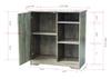 Kings Brand Furniture - Sideboard Accent Storage Cabinet with 3 Shelves and 1 Cupboard, Oak view 2