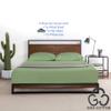MGPS 100% Giza Egyptian Dreams Cotton, [4 PCs] 25" Extra Deep Pocket Bed Sheet Set, Giza-Cotton-My-Sheets-&-Pillow-Cases, Finest Long Staple, Soft Sateen Weave |Short Queen, Sage| view 3