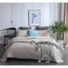 3pcs Casual Cozy Warm Soft Brushed Microfiber Beige Quilt Sets Queen Size | Beautiful Star Stitched Geometric Pattern Solid Color Luxury Bedding - Modern Lightweight Comfortable Coverlet Bedspread Set view 2