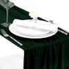 Koyal Wholesale Velvet Tablecloth, Extra Long 19 x 120-Inch Farmhouse Table Runner, Velvet Linen in Matte Emerald Green view 2