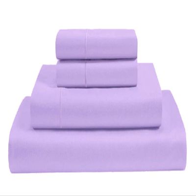 MGPS 100% Giza Egyptian Dreams Cotton, [4 PCs] 25" Extra Deep Pocket Bed Sheet Set, Giza-Cotton-My-Sheets-&-Pillow-Cases, Finest Long Staple, Soft Sateen Weave |Twin, Lilac|