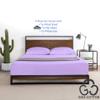MGPS 100% Giza Egyptian Dreams Cotton, [4 PCs] 25" Extra Deep Pocket Bed Sheet Set, Giza-Cotton-My-Sheets-&-Pillow-Cases, Finest Long Staple, Soft Sateen Weave |Twin, Lilac| view 3