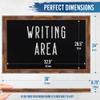 HBCY Creations Rustic Magnetic Wall Chalkboards (Torched Brown, 24 x 36 Inch) view 2