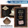 HBCY Creations Rustic Magnetic Wall Chalkboards (Torched Brown, 24 x 36 Inch) view 3
