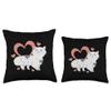 Adorable Cat Love For Valentine's Day Throw Pillow view 3