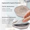 UMIRRO Absorbent Felt & Silicone Drink Coasters Set of 4, Neutral Beige view 4