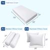 Prolinemax Style 4 - Mattress & Pillow Bolster Cushion for Outdoor Indoor Daybed Porch Swing Bed Knife Edge Twin Size AD001 | Covers ONLY | view 2