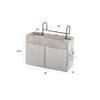 SUGN Bedside Organizer Hanging with Metal Hooks, Bunk Bed Storage for Top Bunk Dormitory Bedside Storage for Books Phones,etc(D) view 3