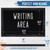 HBCY Creations Rustic Black Magnetic Wall Chalkboard, Extra Large Size 24" x 36", Framed Decorative Chalkboard - Great for Kitchen Decor, Weddings, Restaurant Menus and More! (24" x 36") view 2