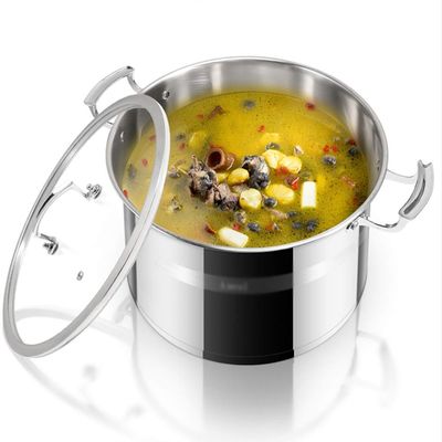 304 Stainless Steel Stock Pot, Household Thickened Soup Pot, for Gas Stove Induction Cooker (5-16L), for 1-8 People (Size : 5L)