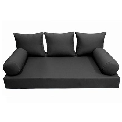 DBM IMPORTS *Cover ONLY*-Style 3 Outdoor Daybed Mattress Bolster Back Pillow Slipcovers Knife Edge Twin-AD003
