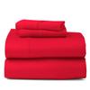 550 Thread Count Sheet Set fits Upto 11-13 Inches Deep Pocket 100% Egyptian Cotton Twin/Single Size, Red Solid view 1