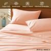 550 Thread Count Sheet Set fits Upto 11-13 Inches Deep Pocket 100% Egyptian Cotton Queen Bed Size, Peach Solid (Fitted Sheet, Flat Sheet, Pillow Cases) view 2