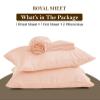 550 Thread Count Sheet Set fits Upto 11-13 Inches Deep Pocket 100% Egyptian Cotton Queen Bed Size, Peach Solid (Fitted Sheet, Flat Sheet, Pillow Cases) view 4