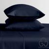 MGPS 100% Giza Egyptian Dreams Cotton, [4 PCs] 25" Extra Deep Pocket Bed Sheet Set, Giza-Cotton-My-Sheets-&-Pillow-Cases, Finest Long Staple, Soft Sateen Weave |Short Queen, Navy Blue| view 2