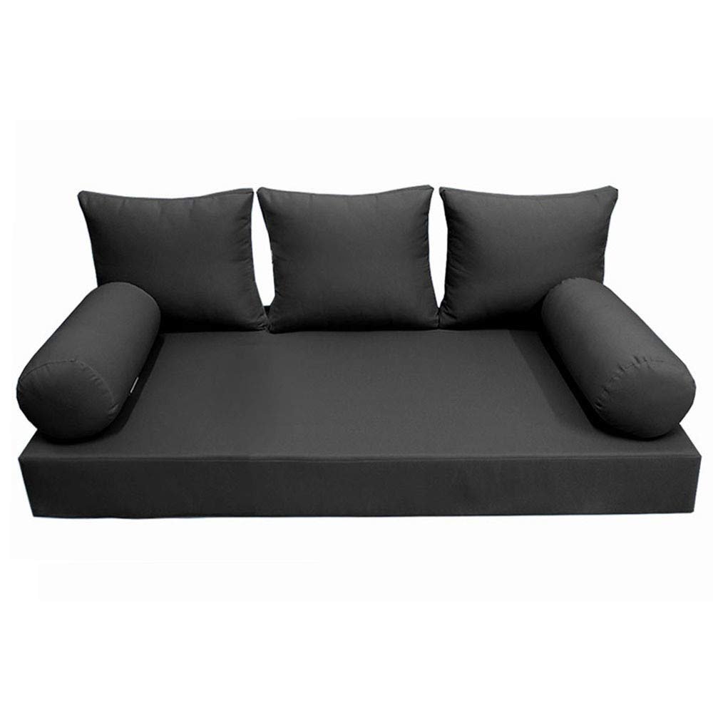DBM IMPORTS *Cover ONLY*-Style 3 Outdoor Daybed Mattress Bolster Back Pillow Slipcovers Knife Edge Full-AD003