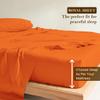 550 Thread Count Sheet Set fits Upto 11-13 Inches Deep Pocket 100% Egyptian Cotton King/Standard Size, Orange Solid (Fitted Sheet, Flat Sheet, Pillow Cases) view 3