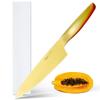 HAST Edition 8-Inch Chef Knife, Ultra-Sharp Professional Kitchen Knife, Advanced Powder Steel, Lightweight, Comfortable Ergonomic & Award-Winning Design, Premium Steel Knife(Titanium Gold) view 1