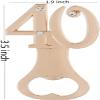 24PCS 40th Birthday Bottle Opener 40 Birthday Favors for Guests, 40th Gold Wedding Party Favors 40th High School Reunion Souvenir Gift for Guests (Black 40 Opener,24) view 2