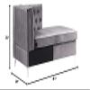 Acme Furniture Jaszira Modular - Chaise in Gray Velvet view 2