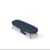 Joseph Joseph Pocket Plus Folding Space saving Compact Tabletop Ironing Board with Iron Holder and wall mount, Blue/Black view 2