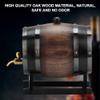 BHDD Oak Aging Barrel,3L Vintage Striped Black Red Oak Premium Wine Barrel Container With Faucet/Barrel Stand,Age Your Own Whiskey,Beer,Wine,Bourbon,Tequila,Rum For Home/Restaurant view 2