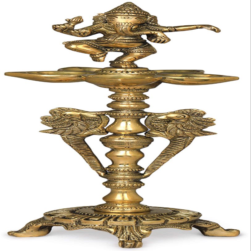 Exotic India Ganesha Lamp, Yellow