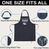 Grandmother Chef Apron Mother Day Gift - Womens I Never Dreamed One Day I'd Be A Sexy Grandma Funny T-Shirt Black Kitchen Aprons - Grill Cook Apron 1 Size Fits All view 3