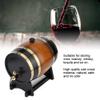 Oak Aging Barrel,3L Retro Black Striped Oak Premium Wine Barrel Storage Container With Faucet/Barrel Stand,Age Your Own Whiskey, Beer,Wine,Bourbon,Tequila,Rum For Home/Bar/Cafe view 2