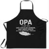 Grandfather Chef Apron Father for Men Women - Mens Opa Definition T-Shirt Like A Regular Grandpa Only Cooler T-Shirt Black - Grill Cook Apron 1 Size Fits All Kitchen Aprons view 1