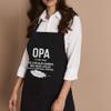 Grandfather Chef Apron Father for Men Women - Mens Opa Definition T-Shirt Like A Regular Grandpa Only Cooler T-Shirt Black - Grill Cook Apron 1 Size Fits All Kitchen Aprons view 2